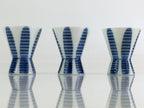 Japanese Porcelain Sake Cup 6pc Set Vtg Sakezuki Ochoko Guinomi PY114