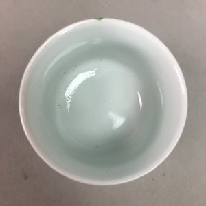 Japanese Porcelain Sake Cup Arita ware Vtg Guinomi Sakazuki Red Painting GU714