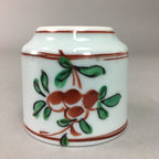 Japanese Porcelain Sake Cup Arita ware Vtg Guinomi Sakazuki Red Painting GU715