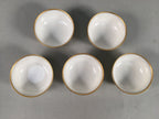Japanese Porcelain Sake Cup Bottle Set Arita ware Floral Guinomi Tokkuri PX506