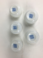 Japanese Porcelain Sake Cup Bottle Set Iris Floral Guinomi Tokkuri White PX589