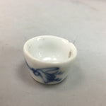 Japanese Porcelain Sake Cup Guinomi Sakazuki Sometsuke Drinking Game Hole GU381