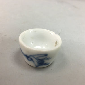 Japanese Porcelain Sake Cup Guinomi Sakazuki Sometsuke Drinking Game Hole GU381