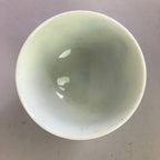 Japanese Porcelain Sake Cup Guinomi Sakazuki Vtg Blue Plum Blossom GU884