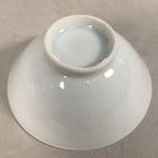 Japanese Porcelain Sake Cup Guinomi Sakazuki Vtg Blue White GU792
