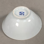 Japanese Porcelain Sake Cup Guinomi Sakazuki Vtg Blue White GU794