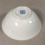 Japanese Porcelain Sake Cup Guinomi Sakazuki Vtg Blue White GU795