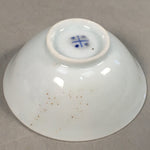 Japanese Porcelain Sake Cup Guinomi Sakazuki Vtg Blue White GU796