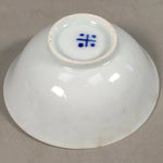 Japanese Porcelain Sake Cup Guinomi Sakazuki Vtg Blue White GU797