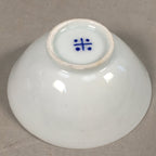 Japanese Porcelain Sake Cup Guinomi Sakazuki Vtg Blue White GU802