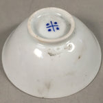 Japanese Porcelain Sake Cup Guinomi Sakazuki Vtg Blue White GU803