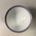 Japanese Porcelain Sake Cup Guinomi Sakazuki Vtg Blue White Green GU851