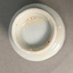 Japanese Porcelain Sake Cup Guinomi Sakazuki Vtg Blue White Lucky Plants GU767