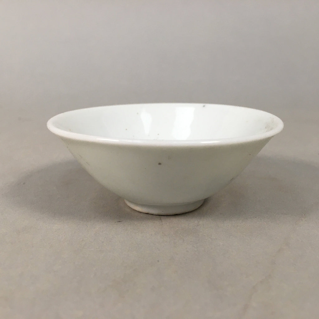 Japanese Porcelain Sake Cup Guinomi Sakazuki Vtg Blue White Mt.Fuji GU857