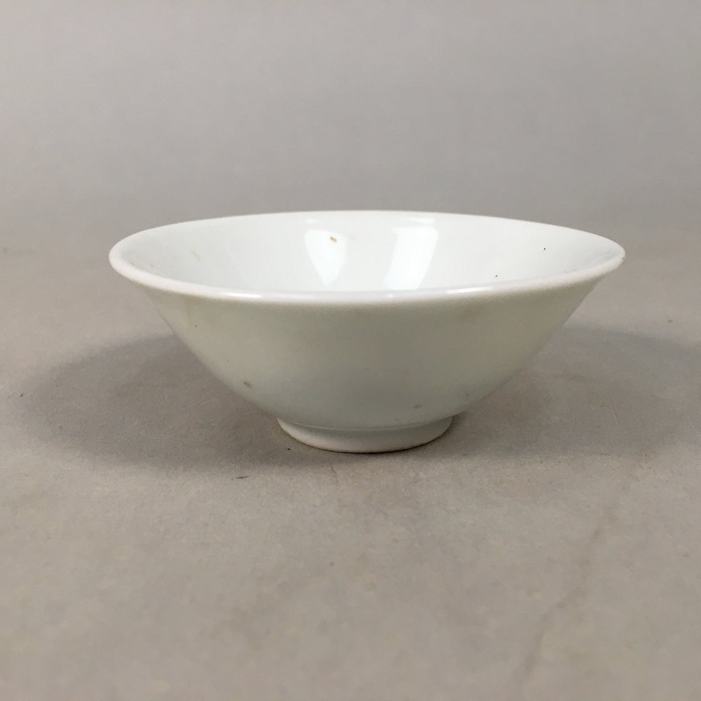 Japanese Porcelain Sake Cup Guinomi Sakazuki Vtg Blue White Mt.Fuji GU857