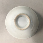 Japanese Porcelain Sake Cup Guinomi Sakazuki Vtg Blue White Mt.Fuji GU857