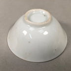 Japanese Porcelain Sake Cup Guinomi Sakazuki Vtg Blue White Mt.Fuji GU857