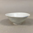 Japanese Porcelain Sake Cup Guinomi Sakazuki Vtg Blue White Plum Blossom GU855