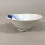 Japanese Porcelain Sake Cup Guinomi Sakazuki Vtg Blue White Sakura GU870