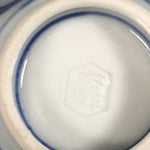 Japanese Porcelain Sake Cup Guinomi Sakazuki Vtg Blue White Sometsuke GU810