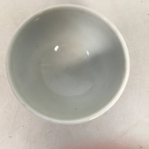 Japanese Porcelain Sake Cup Guinomi Sakazuki Vtg Blue White Sometsuke GU822