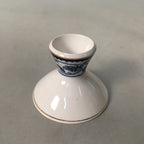 Japanese Porcelain Sake Cup Guinomi Sakazuki Vtg Blue White Sometsuke GU825