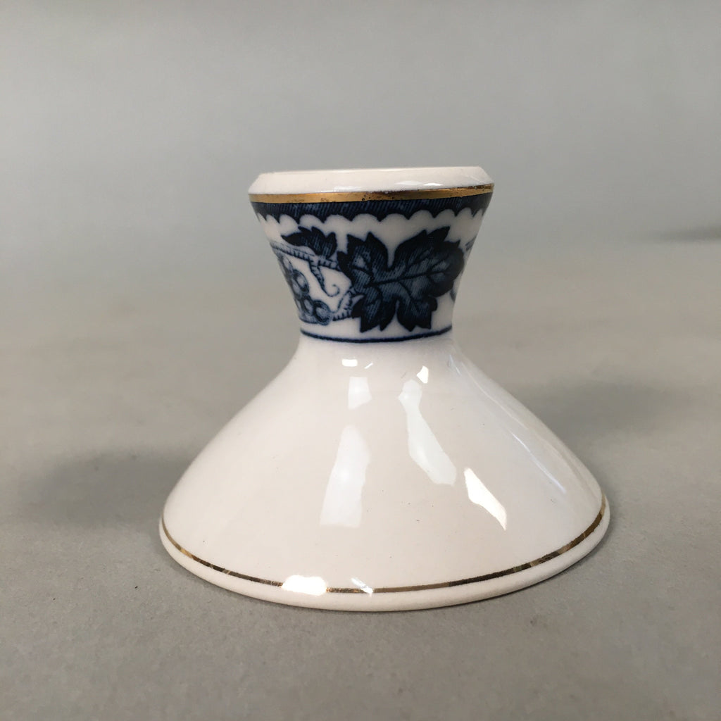 Japanese Porcelain Sake Cup Guinomi Sakazuki Vtg Blue White Sometsuke GU825