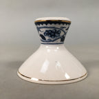 Japanese Porcelain Sake Cup Guinomi Sakazuki Vtg Blue White Sometsuke GU825