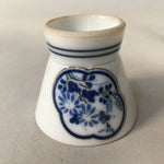 Japanese Porcelain Sake Cup Guinomi Sakazuki Vtg Blue White Sometsuke GU827