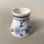 Japanese Porcelain Sake Cup Guinomi Sakazuki Vtg Blue White Sometsuke GU829