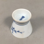 Japanese Porcelain Sake Cup Guinomi Sakazuki Vtg Blue White Sometsuke GU830