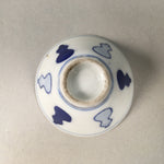 Japanese Porcelain Sake Cup Guinomi Sakazuki Vtg Blue White Sometsuke GU860