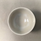 Japanese Porcelain Sake Cup Guinomi Sakazuki Vtg Blue White Sometsuke GU866