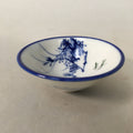 Japanese Porcelain Sake Cup Guinomi Sakazuki Vtg Blue White Sometsuke GU871