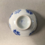 Japanese Porcelain Sake Cup Guinomi Sakazuki Vtg Cherry Blossom GU862