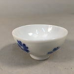 Japanese Porcelain Sake Cup Guinomi Sakazuki Vtg Cherry Blossom GU862