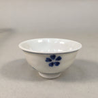 Japanese Porcelain Sake Cup Guinomi Sakazuki Vtg Cherry Blossom GU867