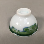 Japanese Porcelain Sake Cup Guinomi Sakazuki Vtg Cherry Blossom Phoenix GU861