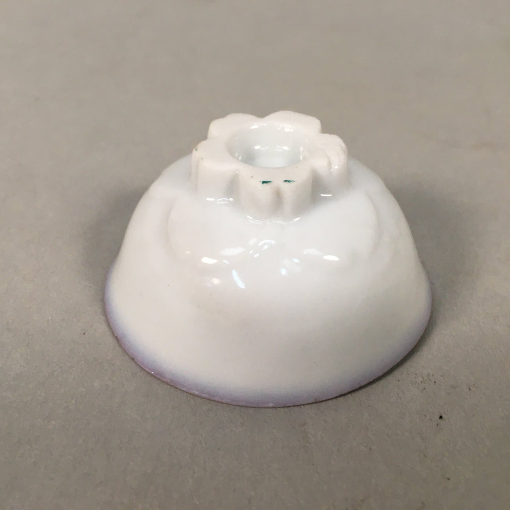 Japanese Porcelain Sake Cup Guinomi Sakazuki Vtg Daruma Cherry Blossom GU881