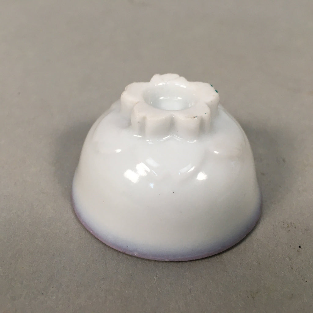 Japanese Porcelain Sake Cup Guinomi Sakazuki Vtg Daruma Cherry Blossom GU881