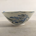 Japanese Porcelain Sake Cup Guinomi Sakazuki Vtg Phoenix Blue White GU778