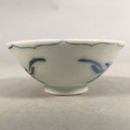 Japanese Porcelain Sake Cup Guinomi Sakazuki Vtg Phoenix Blue White GU786