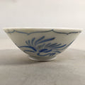 Japanese Porcelain Sake Cup Guinomi Sakazuki Vtg Phoenix Blue White GU787