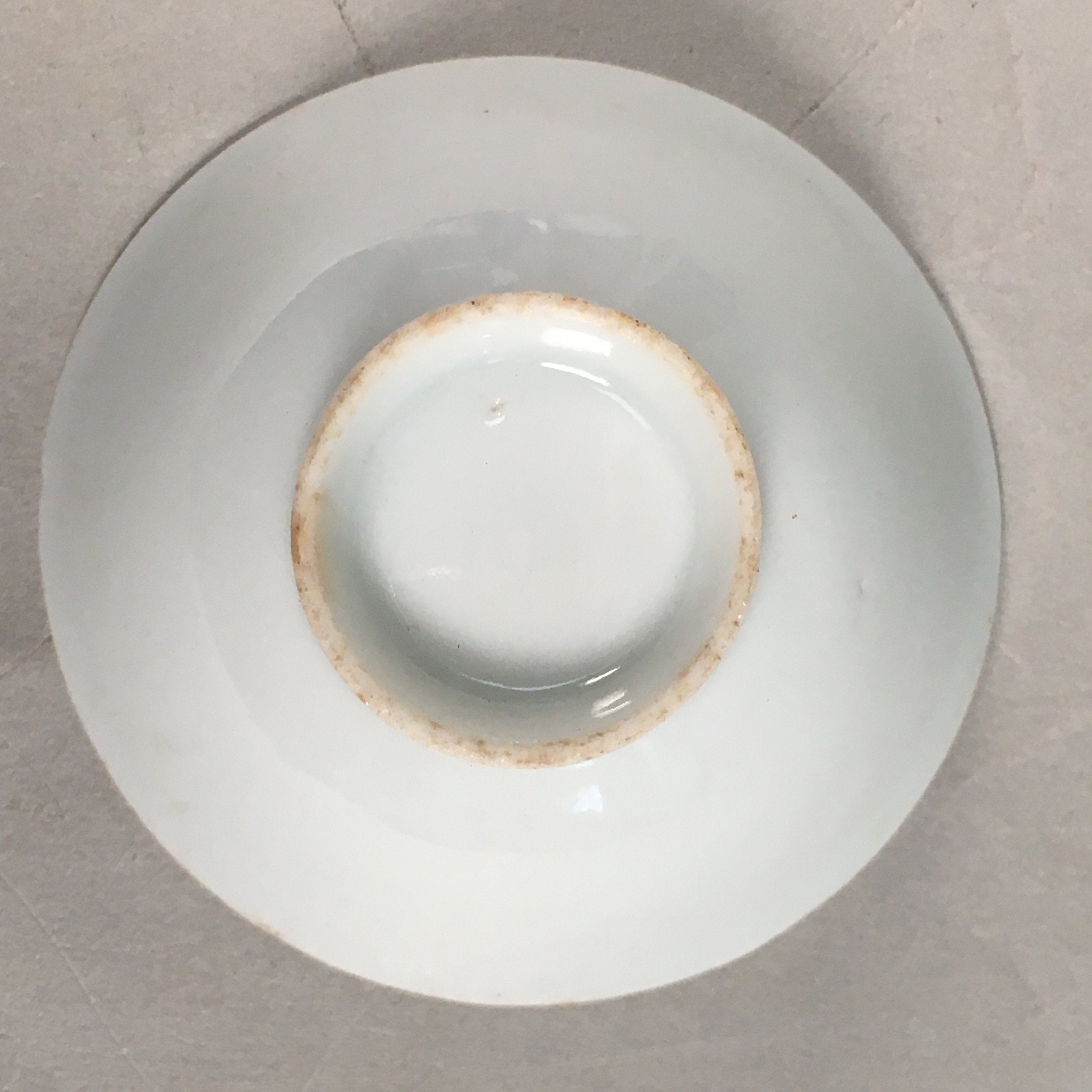 Japanese Porcelain Sake Cup Guinomi Sakazuki Vtg White GU807