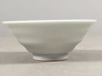 Japanese Porcelain Sake Cup Guinomi Sakazuki Vtg White Rokurome GU808