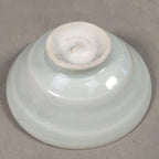 Japanese Porcelain Sake Cup Guinomi Sakazuki Vtg White Rokurome GU809