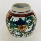 Japanese Porcelain Sake Cup Kutani Ware Vtg Guinomi Ochoko Colorful Design GU894
