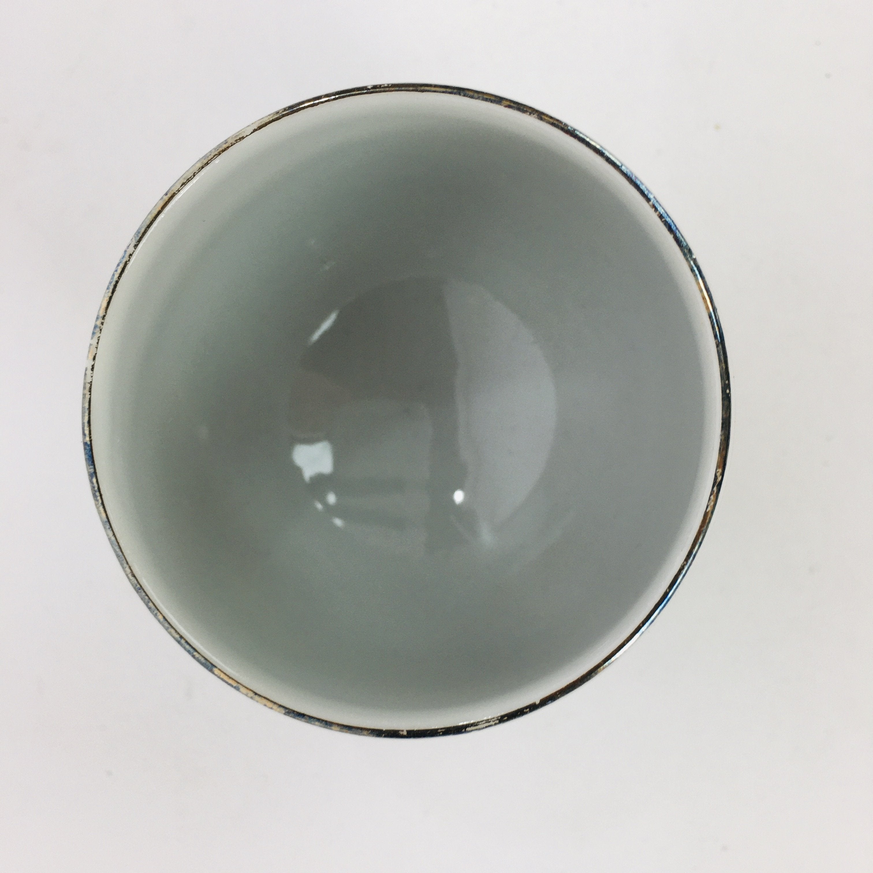 Japanese Porcelain Sake Cup Kutani ware Vtg Guinomi Ochoko Colorful Design GU892