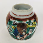 Japanese Porcelain Sake Cup Kutani ware Vtg Guinomi Ochoko Colorful Design GU892
