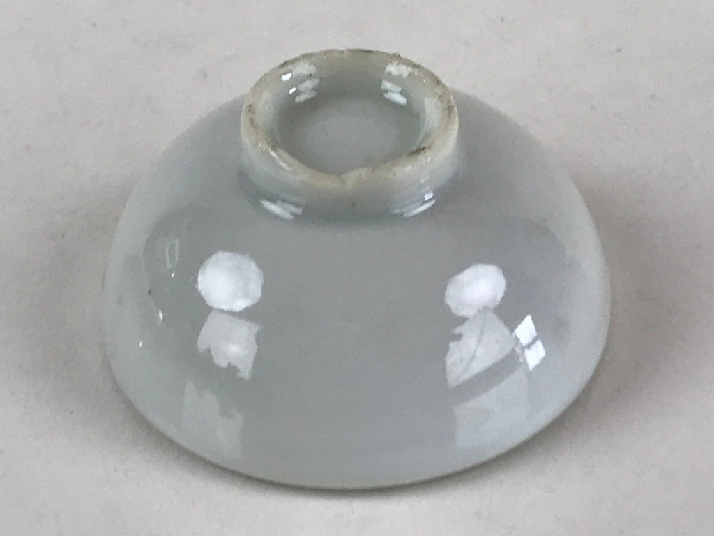 Japanese Porcelain Sake Cup Mountain Scenery Guinomi Ochoko Sakazuki White G68
